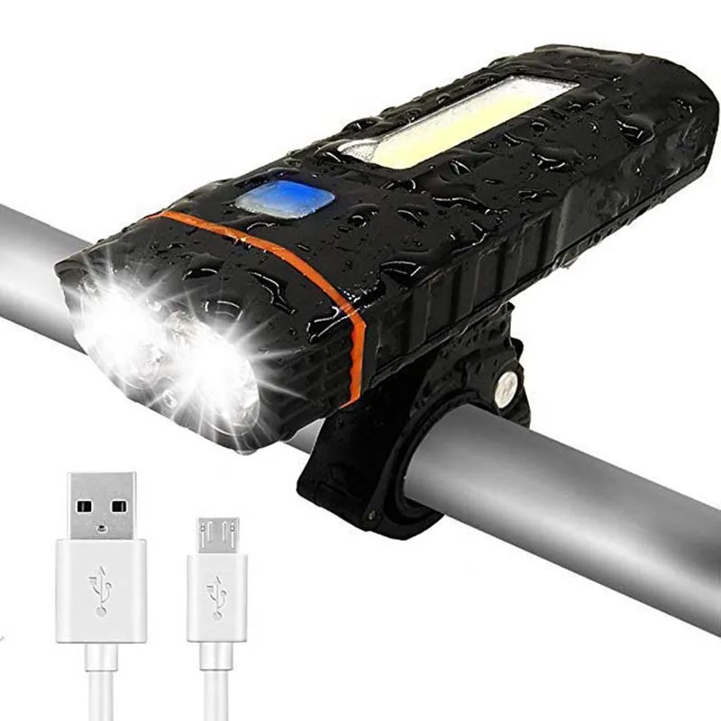 4000LM возможность зарядки при помощи разъема USB головной светильник 2LED