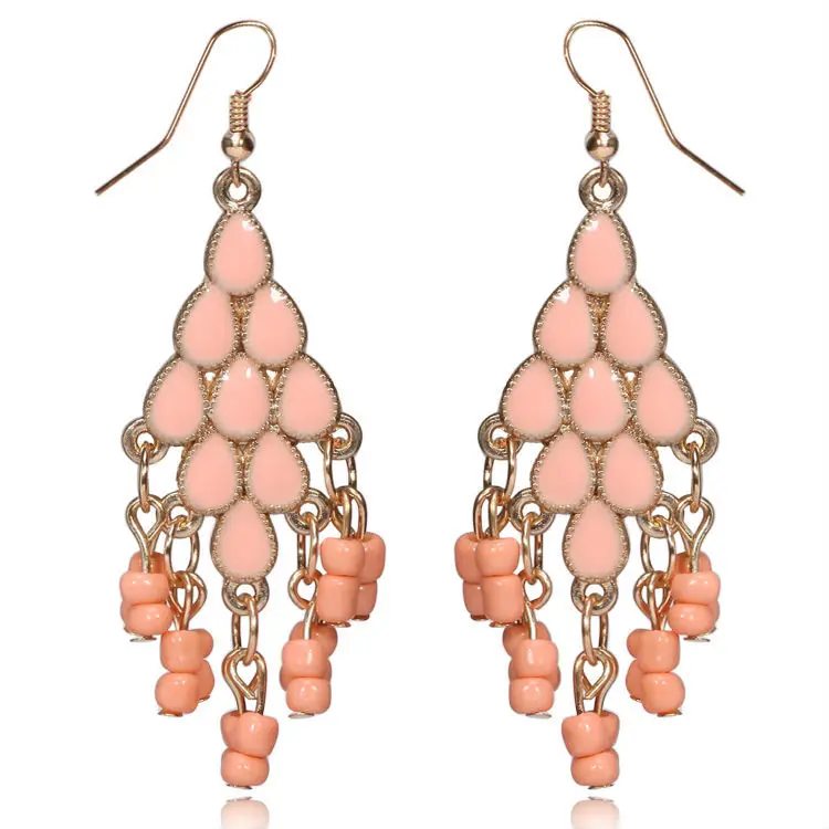 Серьги с красными вставками|earring part|earring studtassel curtain |