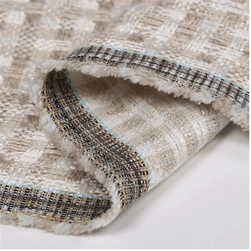 Новая весенне-осенняя ткань из льна и хлопка грубая твидовая мягкая достойная 260