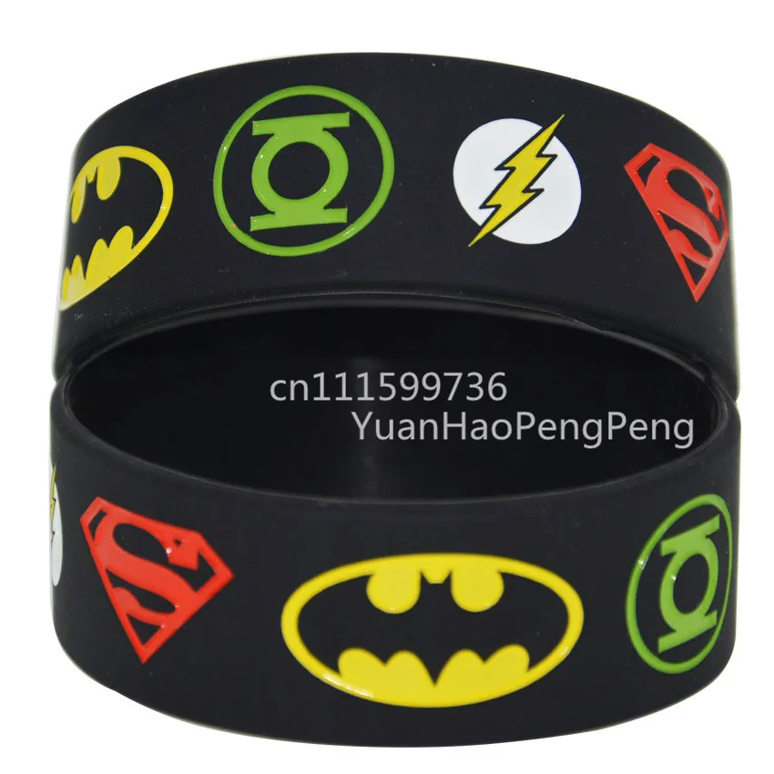1 шт Новый Лига Справедливости Супермен Зеленый Фонарь флеш браслет|batman