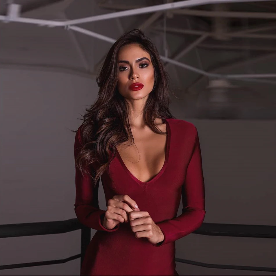 2020 эластичное Бандажное платье в обтяжку ночном клубе Socialite Вставка на день