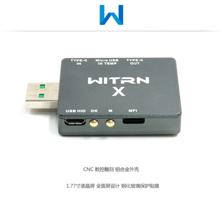 WITRN-X-MFI вольтметр тока USB тестер QC4+ PD3.0 2,0 PPS протокол быстрой зарядки