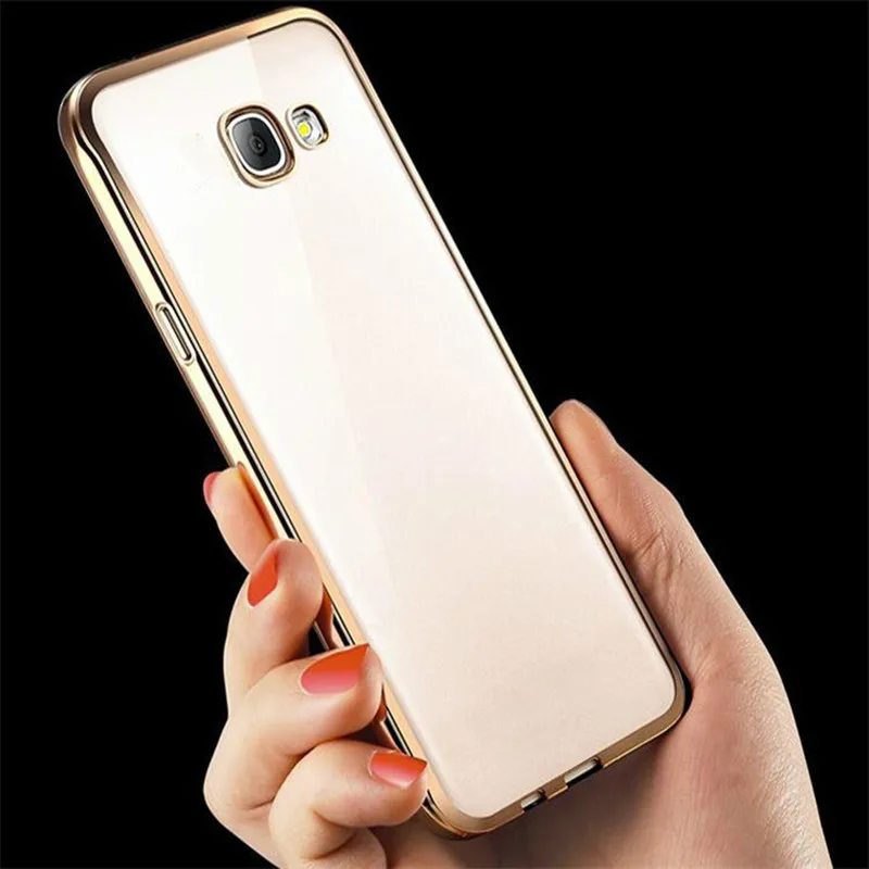 Nephy Case For Samsung Galaxy A3 A5 A7 2015 2016 2017 A 3 5 7 Duos Cover Plating Edge Fundas Soft TPU Silicon Transparent Casing |
