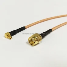 Новый RP SMA штекер для MMCX угловой разъем RG316 кабель 15 см/30 см/50 см