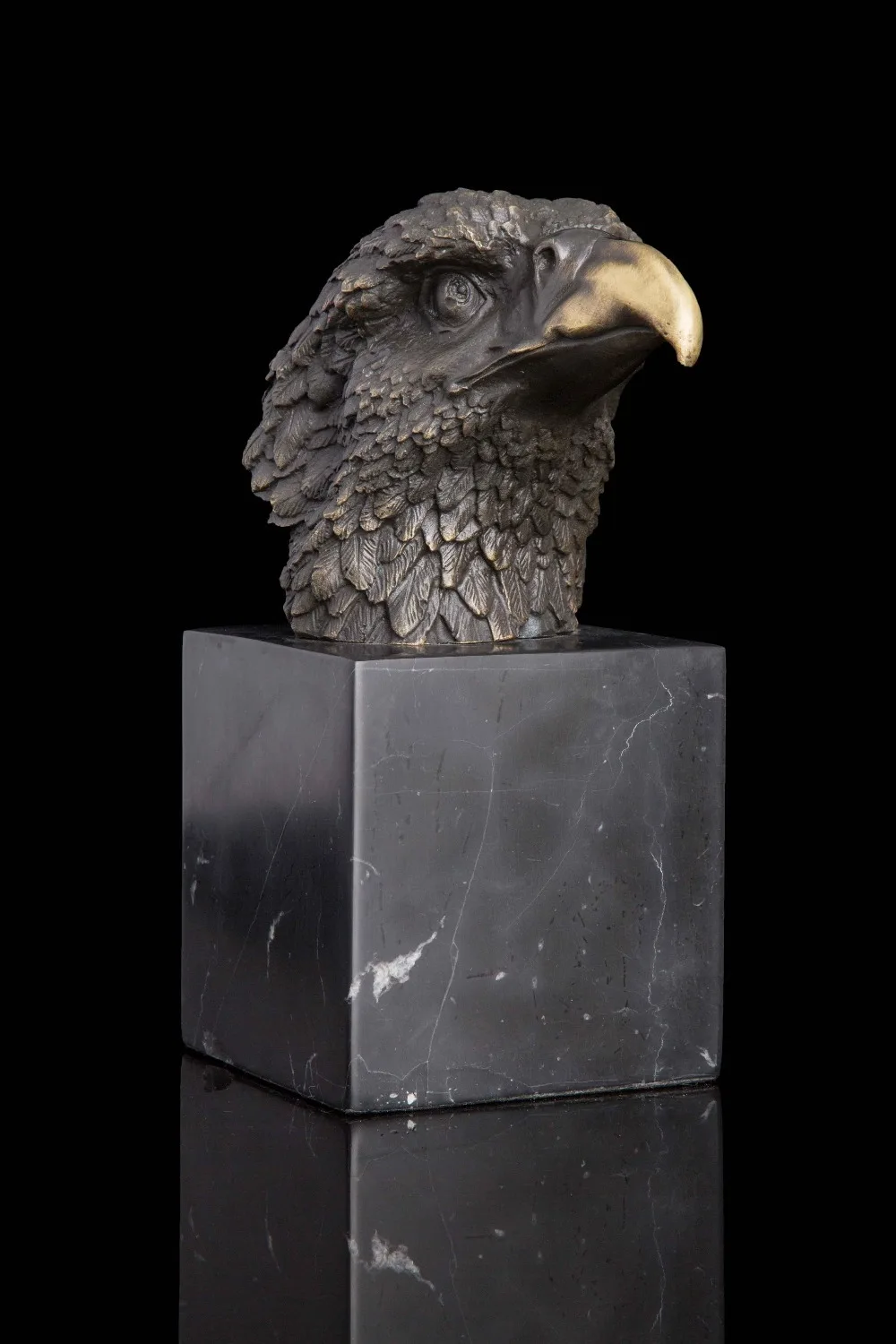 Искусство ремесла медные статуи китайский счастливый арт продукт Орел голова