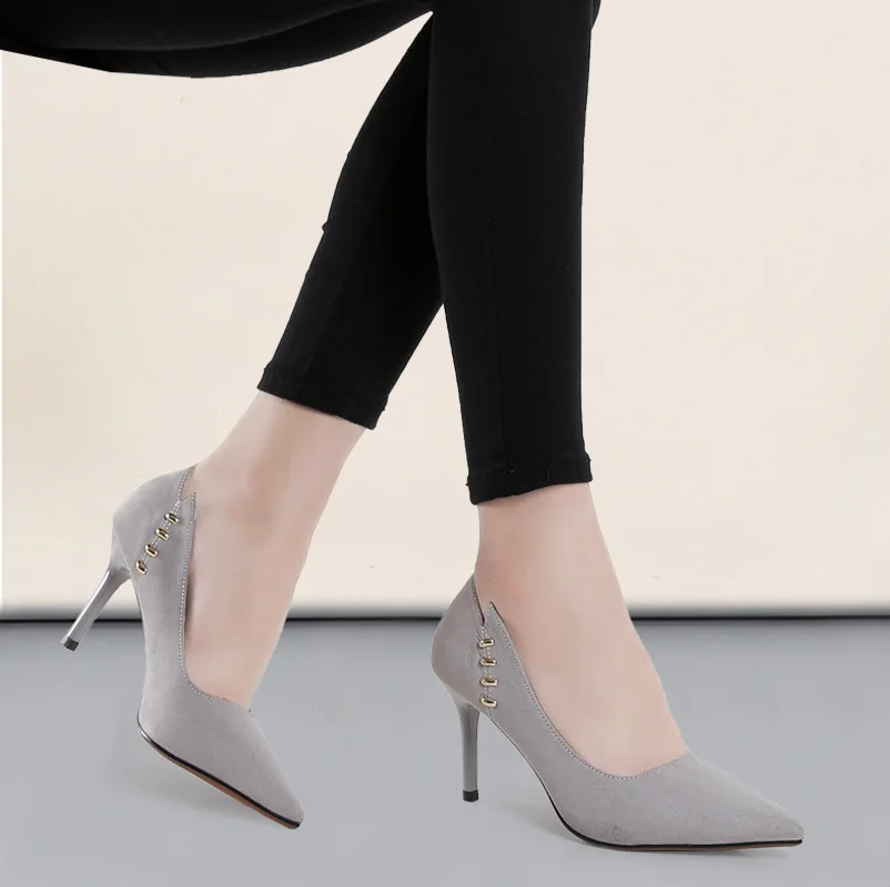 SexeMara Бренд Женщин Насосы Высокие Каблуки Обуви Высокого Качества Стая Мода Обувь