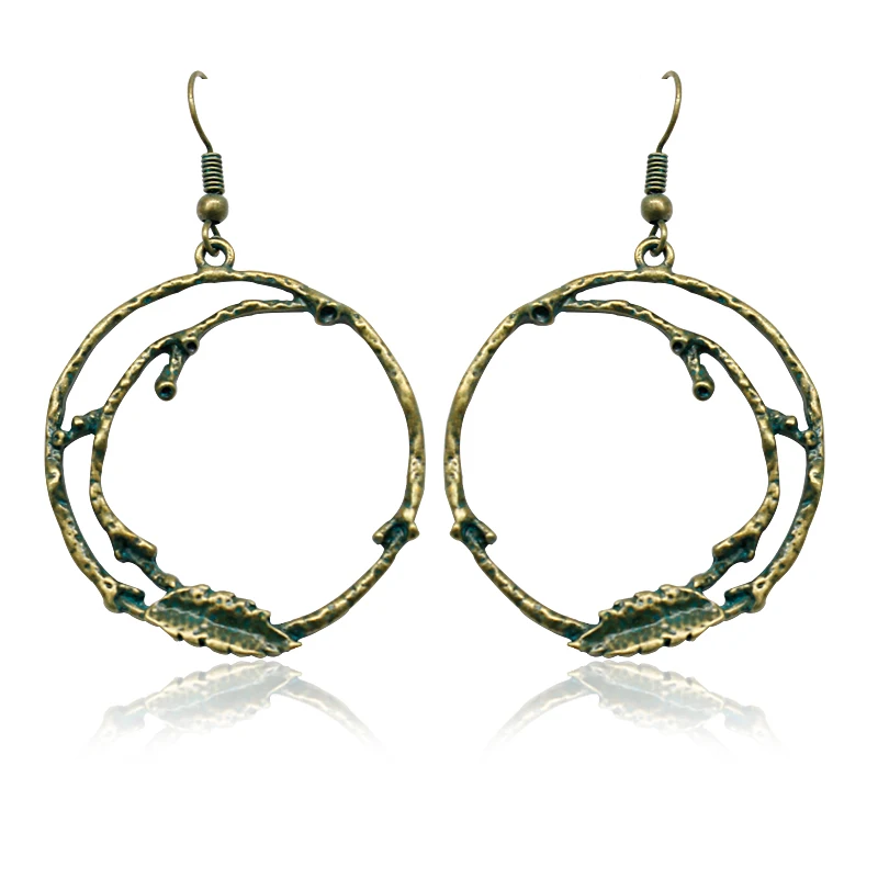 Креативные лозы круглые серьги богемные для вечеринки Модные женские ювелирные