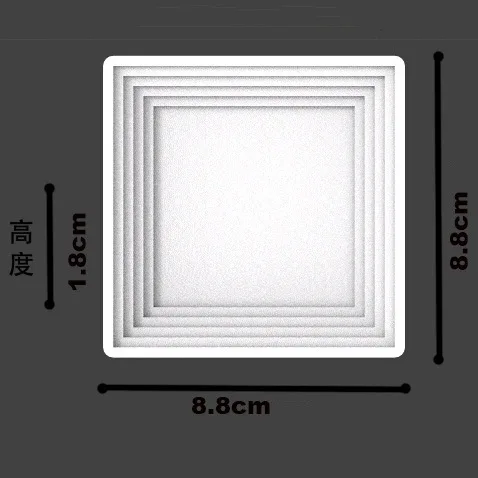 Square Clear-faced Concrete Desktop Placement Pallet mold handmade flowerpot tray maker DIY cement silicone molds | Дом и сад