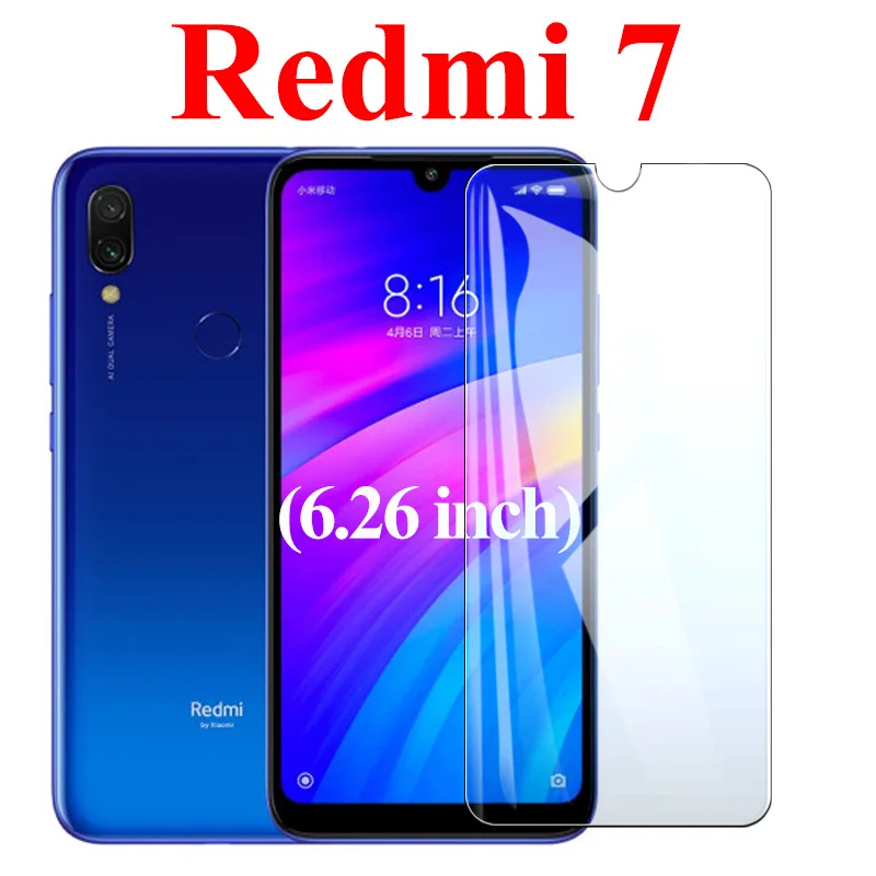Redmi 7 Защитное стекло для Xiaomi Redmi Note 7 защитная пленка для экрана Xiomi redme Go из закаленного стекла Xiami Note7 защитная пленка Xomi Xaomi - Цвет: Redmi 7
