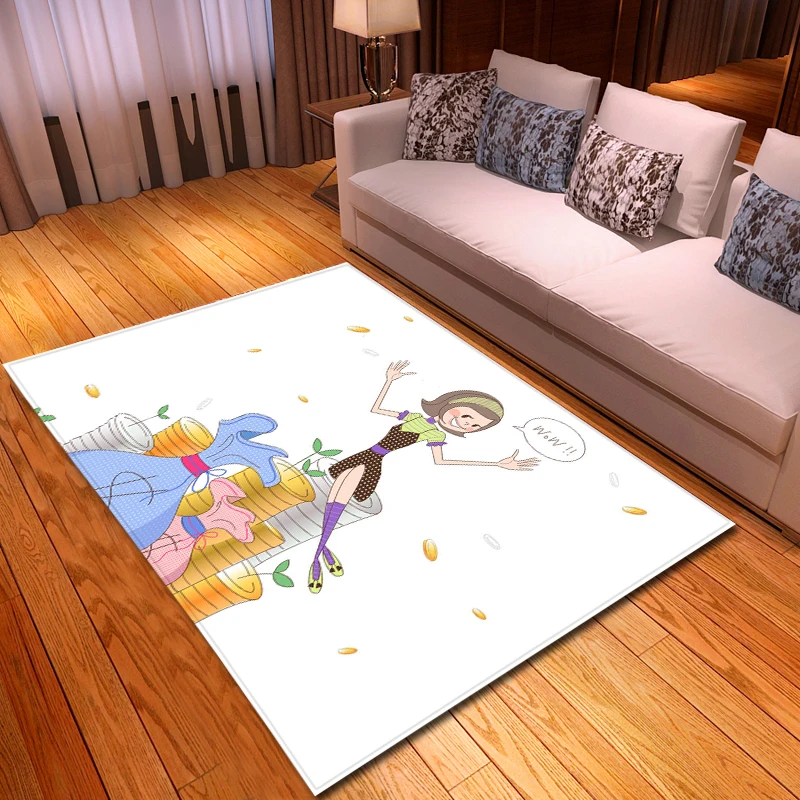 Модные 3D ковры для гостиной музыкальные заметки детский коврик комнаты мягкий