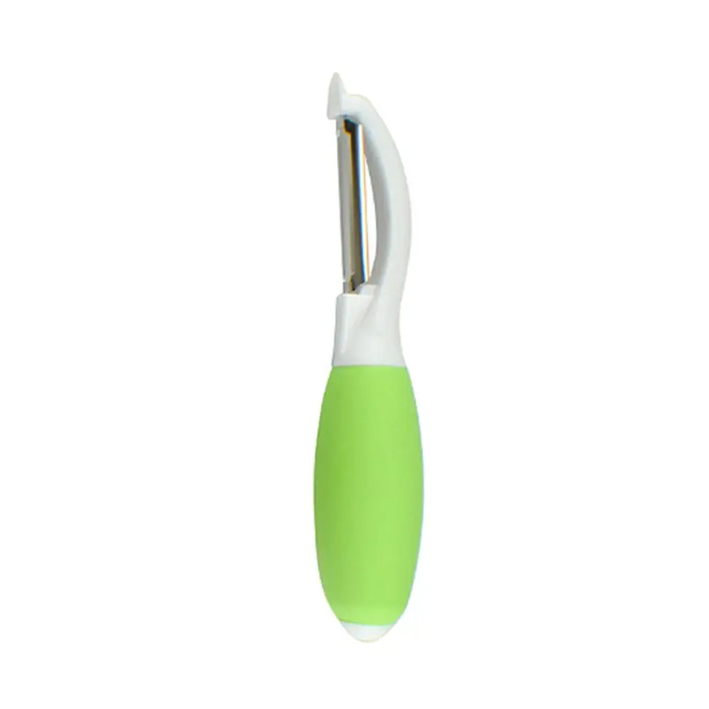 Овощечистка из нержавеющей стали для картофеля, моркови, Cutter-1Pcs - Цвет: Green