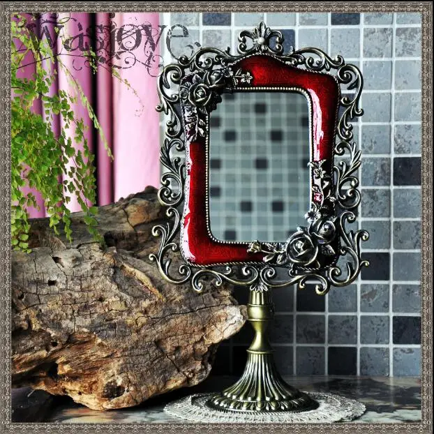 Европейский со в виде античной рамки для зеркала косметическое зеркало