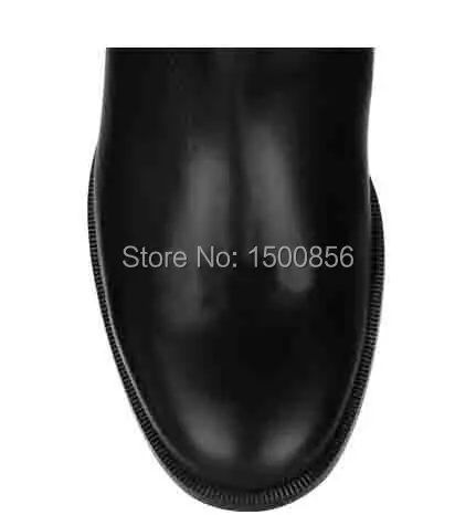 2014 Fashion Brand Winter Woman Shoes Genuine Leather Knight High Long Motorcycle Boots Knee-High Flat Heel For Women | Обувь