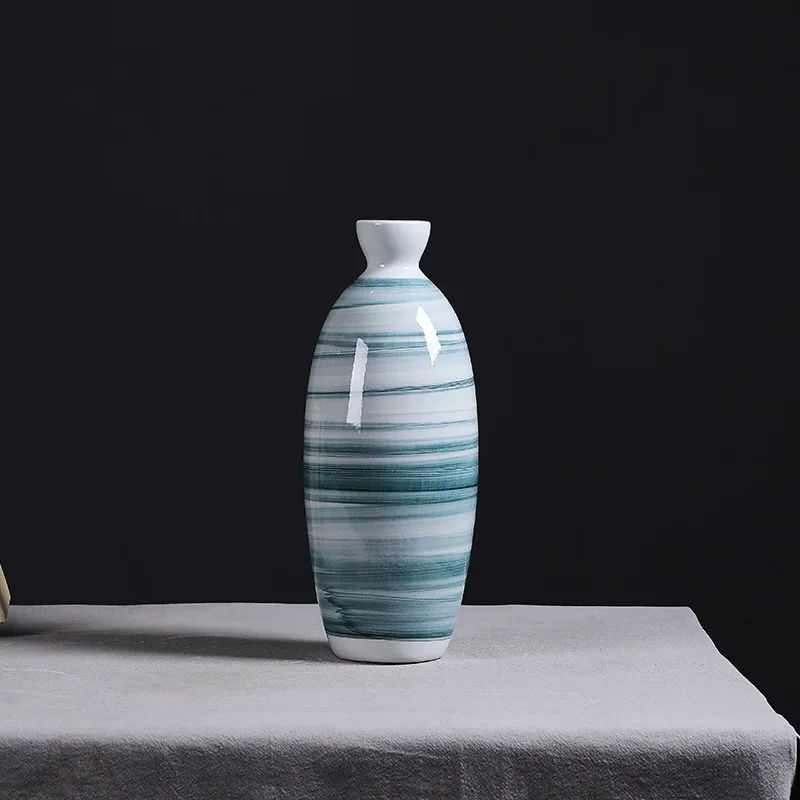 Современная керамическая ваза украшение простая ручная роспись гостиная Xuan Guan