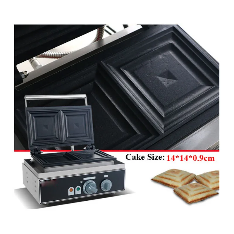 Электрический сэндвич вафельница гриль тарелка Тостер машина для завтрака