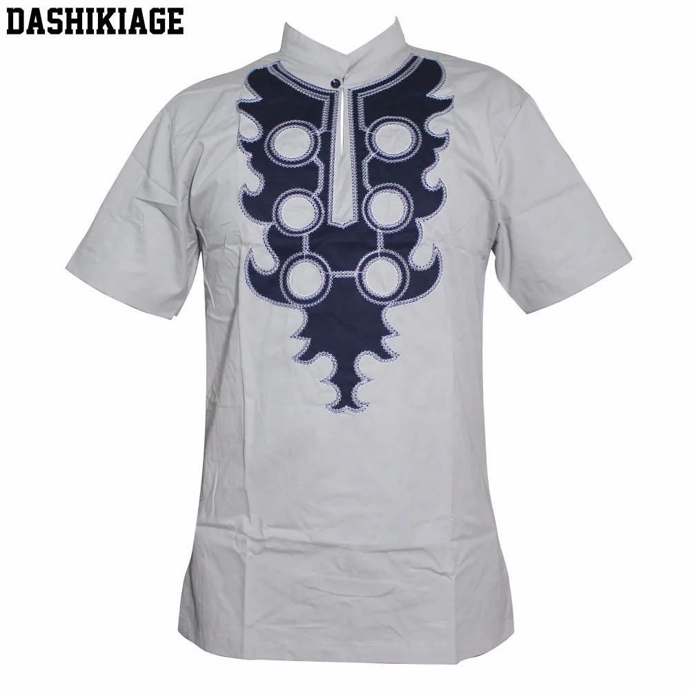 

Приталенная Мужская рубашка Dashikiage, Африканский хиппи, винтажная, искусственная кожа, топ, Дашики, вышитая нигерийская, родная анкарская фут...