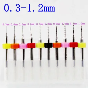 Инструменты для сверления, 10 шт., сверло из карбида вольфрама 0,3-1,2 мм, Фрезы с ЧПУ, микропечатные платы, инструменты для гравировки металла