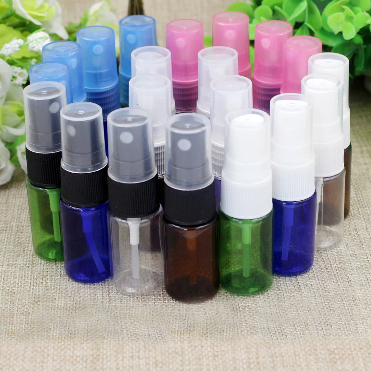 

10/50/100pcs Empty 10ml Clear plastic cosmetic toner liquid sprayer atomizer bottles Perfume Fragrance PET refillable containers