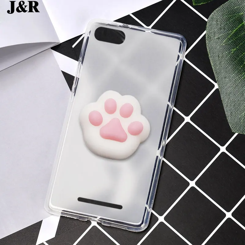 For BQ BQS-5020 Strike Cover Silicon Cases BQS5020 Soft TPU Phone Bags Squishy Animal Lovely Cat Claw Shell |
