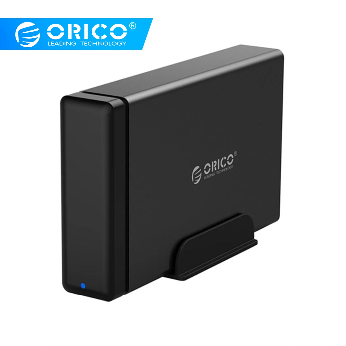 ORICO Алюминиевый жесткий диск type-C для SATA3.0, док-станция для жесткого диска 3,5 дюйма, чехол для жесткого диска с поддержкой UASP power MAX 10 ТБ, емкость для Seagate