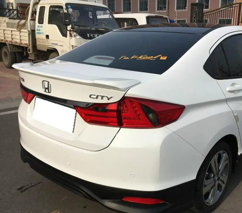 Краска ABS заднего крыла багажника спойлер для HONDA CITY 2015 2016 2017 2018 Быстрая доставка