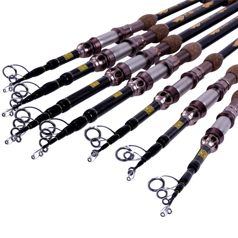 Высокое Качество! 99% Углеродного Волокна Телескопическая Удочка Спиннинг Полюс