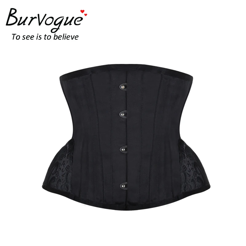 Сексуальный корсет и бюстье под грудью Burvogue в стиле стимпанк со стальными