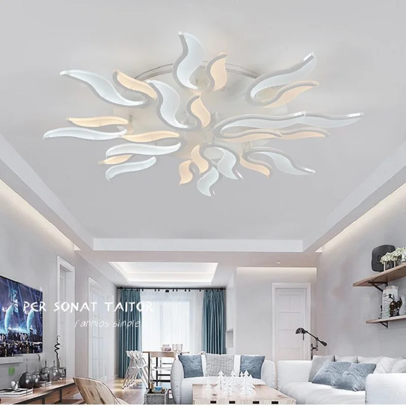Фото 2019 Creative Modern Acrylic LED Ceiling Light Living Room Bedroom Lamp Home Indoor Deco Lighting fixture lampara techo Лампы и 2019 Creative Modern Acrylic LED Ceiling Light Living Room Bedroom Lamp Home Indoor Deco Lighting fixture lampara techo Лампы и