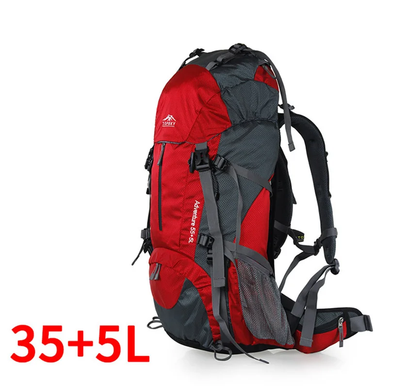 40L-60L походный рюкзак для походов на открытом воздухе многофункциональная внешняя рама сумка для альпинизма рюкзак рюкзаки дорожная спортивная сумка - Цвет: Red 40L