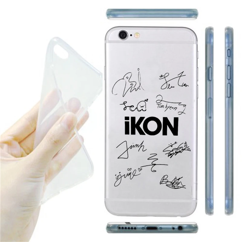 BZWGL IKON фирменный чехол для телефона iPhone 5S 6 7 8 Plus X tpu прозрачный мягкий samsung s7 s8 edge|case