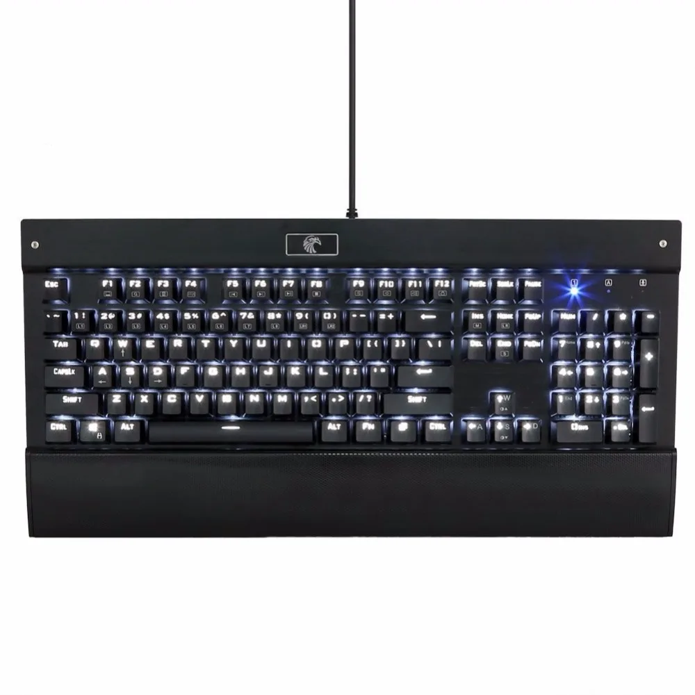 Механическая игровая клавиатура Z77 Eagle Белый светодиодный Отсоединяемый браслет