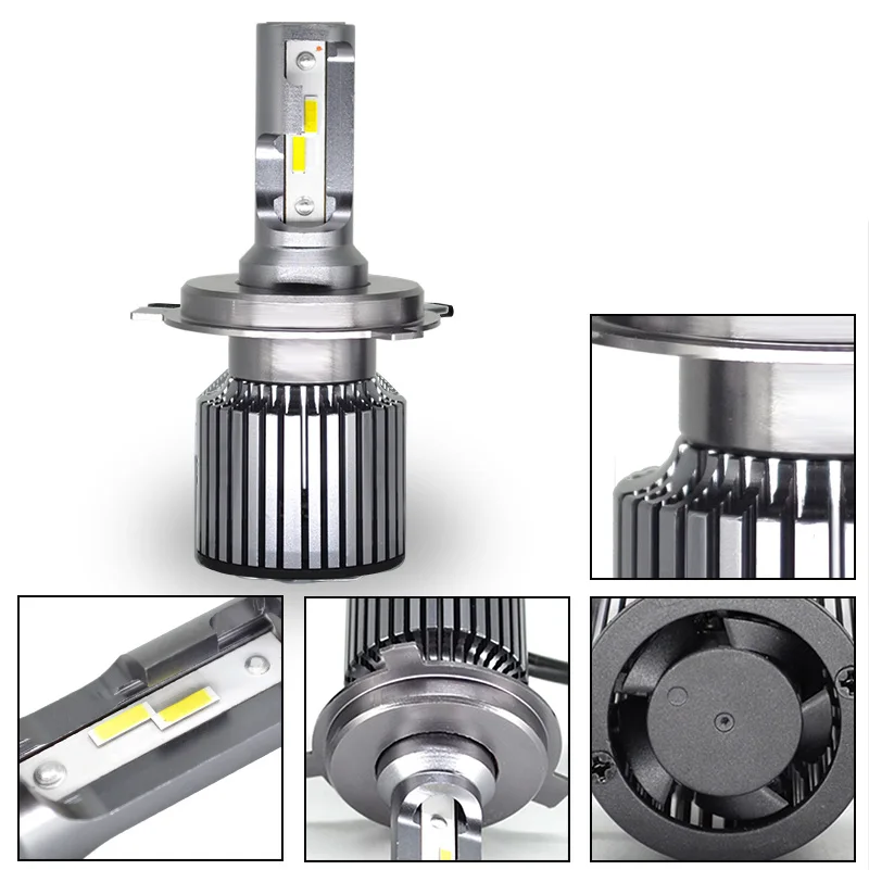 SZDS 6000 k H4 светодиодный H7 H8 H9 H11 H1 H3 9005 9006 9013 D2 Автомобильные фары 12 V 48 W 6400LM стайлинга