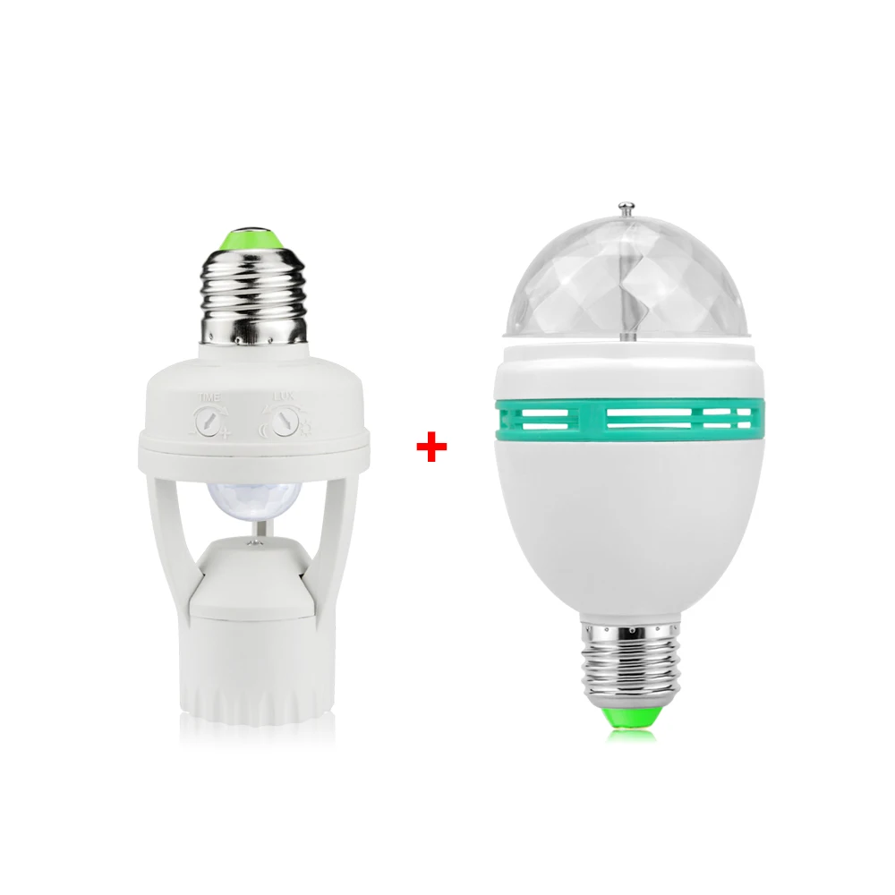 RGB with lamp base E27, 220 В, 110 В, лампа с датчиком движения, Ночной светильник, сценические вечерние лампы, Настольная прикроватная лампа, Сенсорная лампа, базовый держатель, светильник - Испускаемый цвет: RGB with lamp base