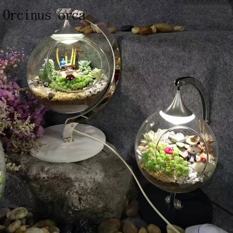 Современная Минималистичная настольная лампа для растений бара ресторана