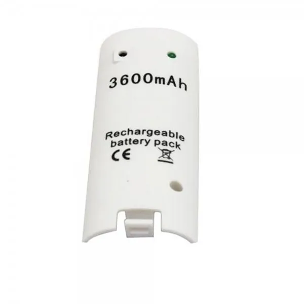 Белый 3600mAH перезаряжаемый зарядный кабель для Nintendo Wii Пульт дистанционного