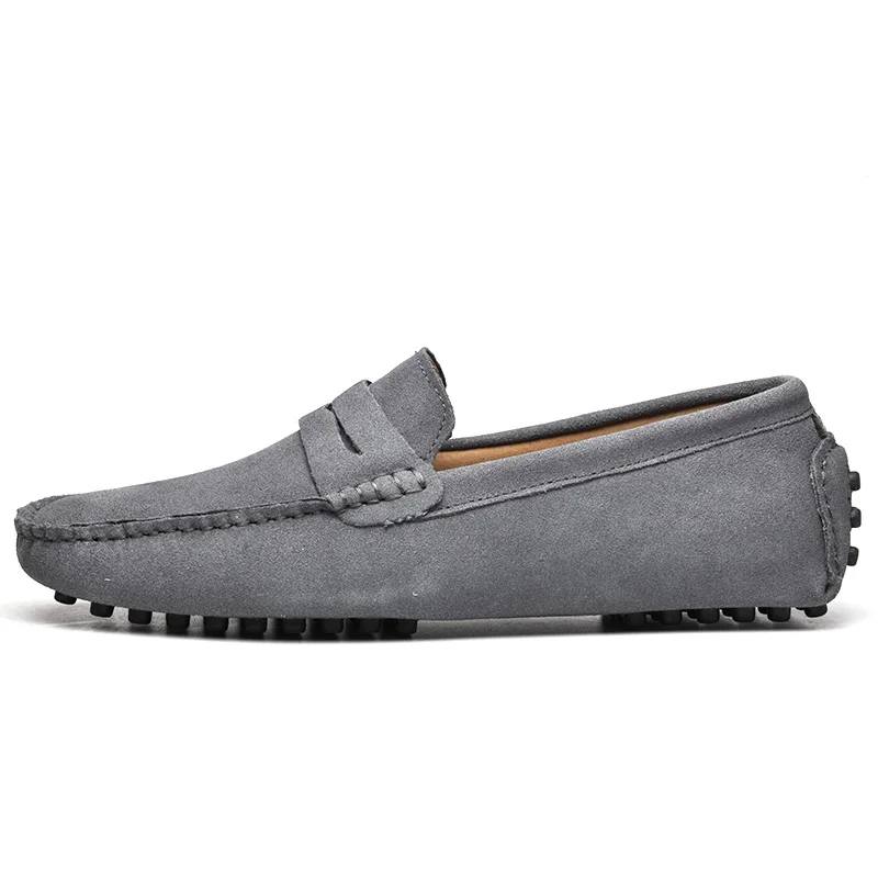 COSIDRAM/мужская повседневная обувь без шнуровки для вождения из коровьей замши