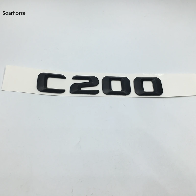 Soarhorse для Mercedes Benz C Class C36 C55 C63 C160 C180 C200 C220 C230 C250 черная Задняя эмблема с