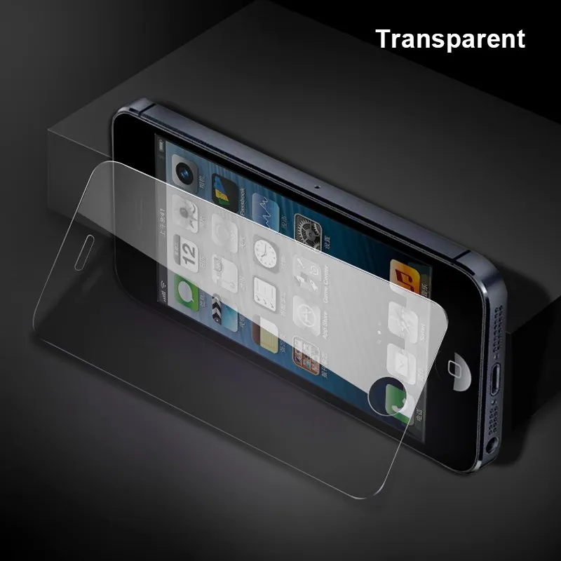 Закаленное защитное стекло 9H с полным покрытием для iPhone 5 5S SE 5C Защитная пленка