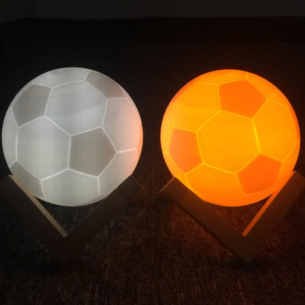 Dikale 3D принт фонарик в виде футбольного мяча FIFA World изменяющая цвет чашка Ночная