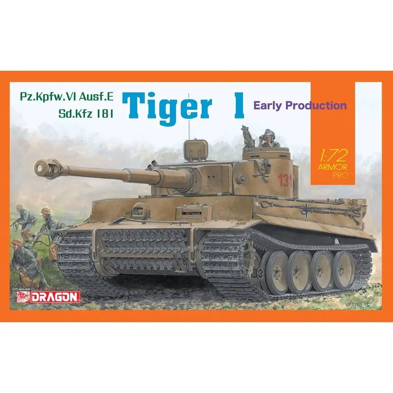 DRAGON 7482 1/72 SD Kfz Tiger I &quotРаннее Производство набор моделей|Наборы для сборки моделей|