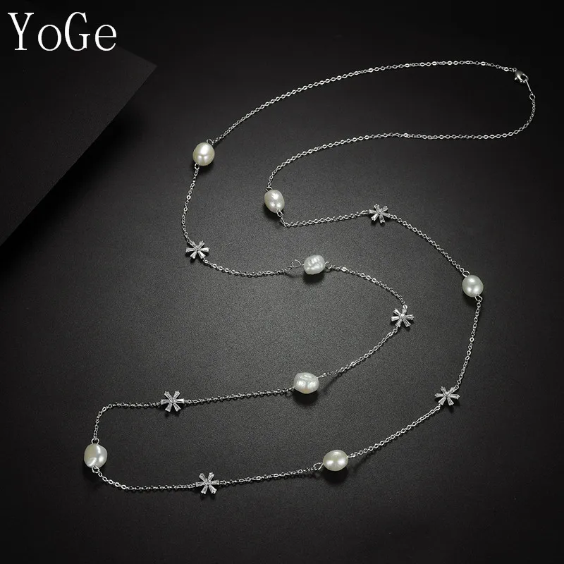 Женские украшения для свадьбы и вечеринки YoGe N1169 длинное ожерелье с цепочкой