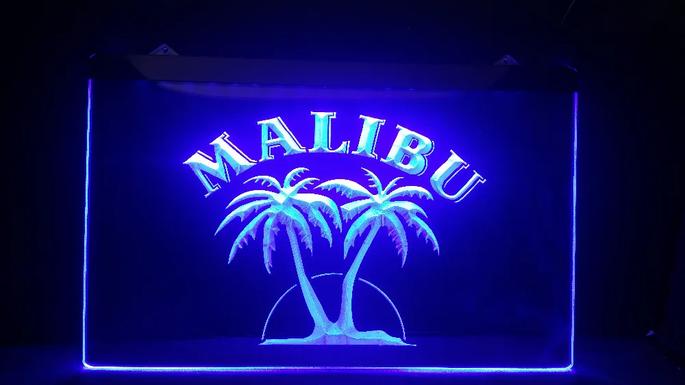 B21 Malibu ром Бар Паб Новый светодиодный неоновый светильник вывеска винтажная