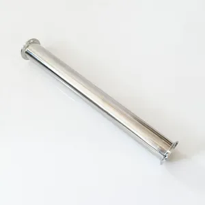 Ss304 санитарный трубный наконечник диаметром 38 мм, фланец 50,5 мм + прокладка из ПТФЭ + Тройная Зажимная труба, длина фитингов 4 