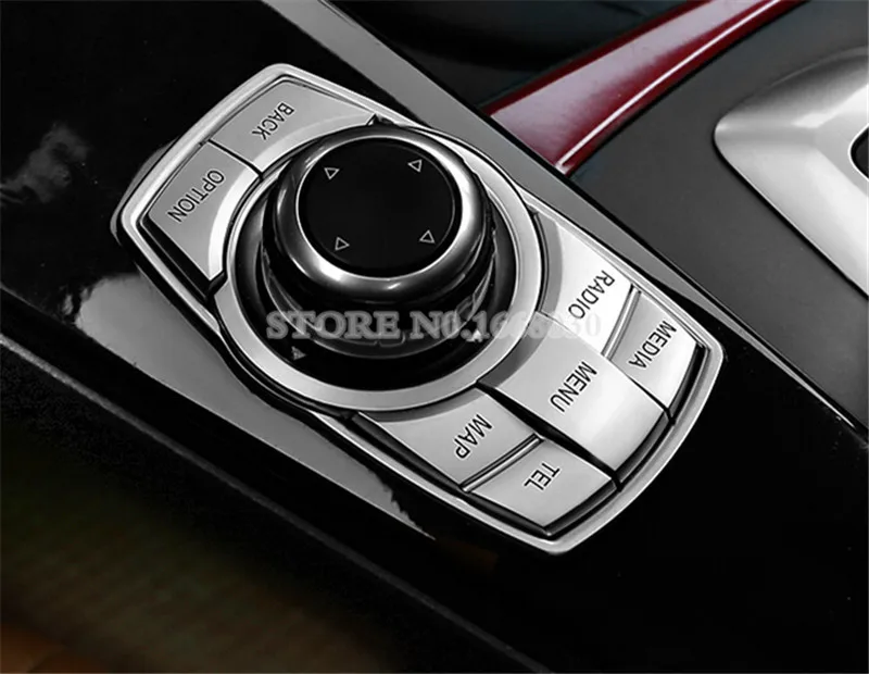 Внутренняя консоль iDrive мультимедийная кнопка отделка крышки 5 шт. для BMW X3 F25 2011 2013