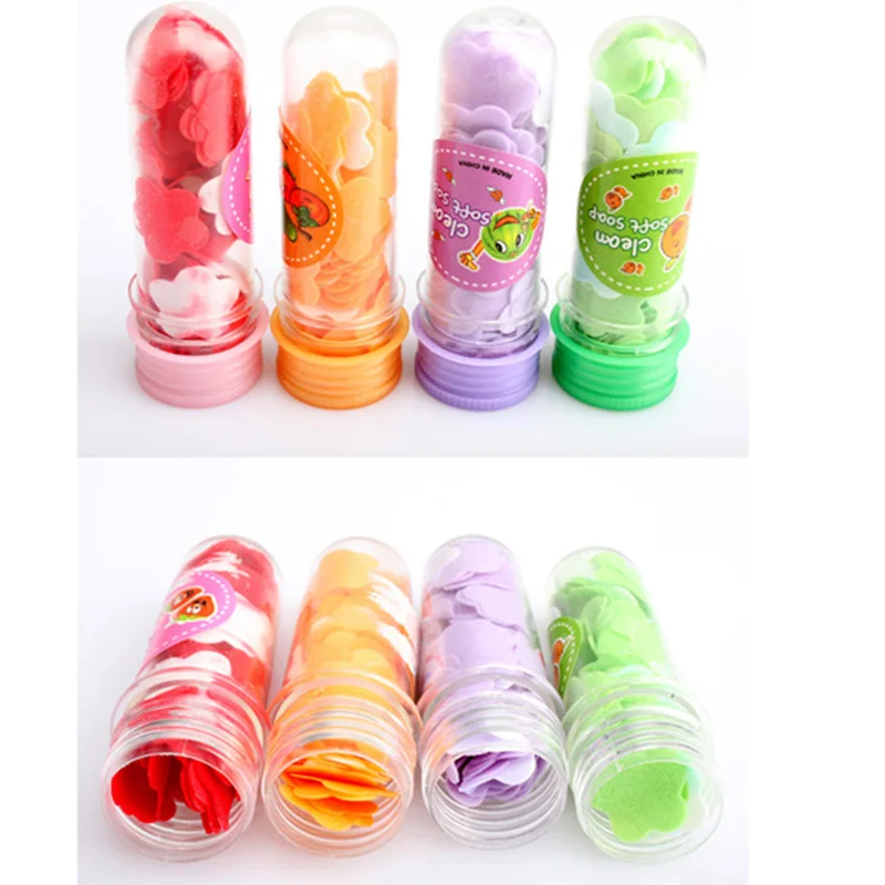 Горячее предложение! Портативное мыло для тела цветок лепесток бутылки