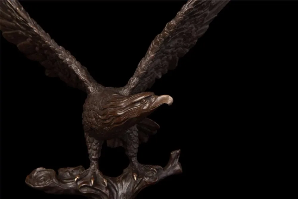 Скульптура из чистой бронзы в стиле арт-деко 36 см | Дом и сад