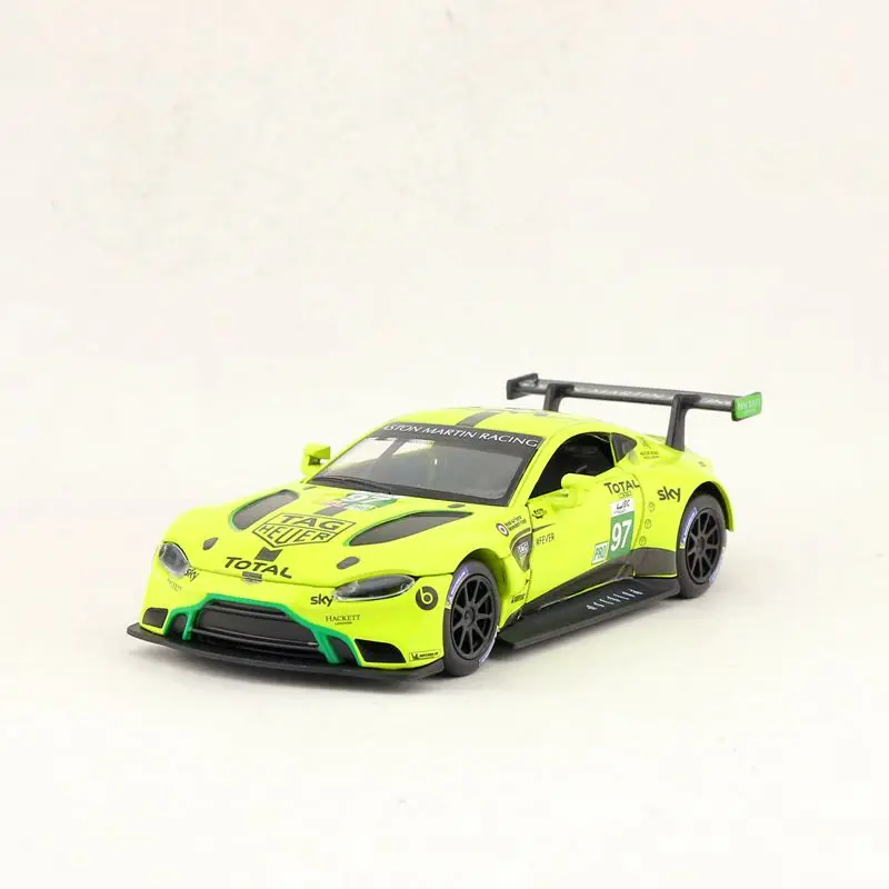 1:32 Масштаб/литая металлическая Игрушечная модель/Aston Martin Vantage GTE Le Mans/звук и светильник гоночный автомобиль/вытяните назад образовательная коллекция - Цвет: NO.97
