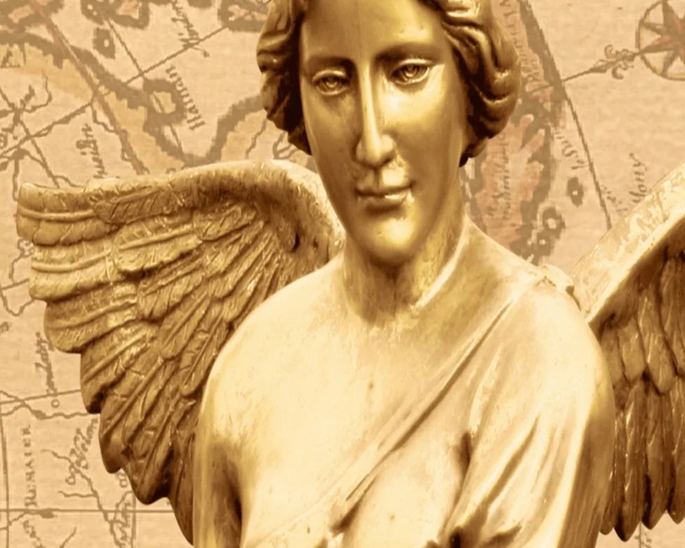 Бесплатная доставка 3D фотообои на заказ для отеля Белый дом ангел винтажный фон