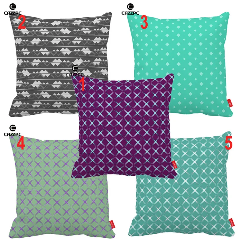 Бирюзовый астральное в богемном стиле лоскутное плед геометрическим принтом