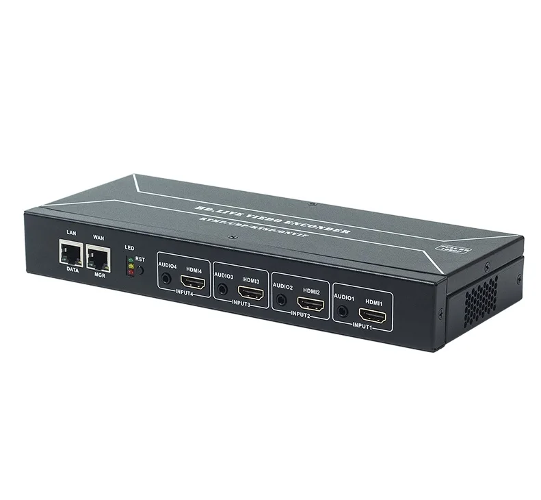 HWCODEC HDMI кодировщик H264 видео кодировщик H265 4 канала HD 1080P IPTV кодировщик поддержка RTSP RTMP HTTP для YouTube, Facebook, Twich - Цвет: U520